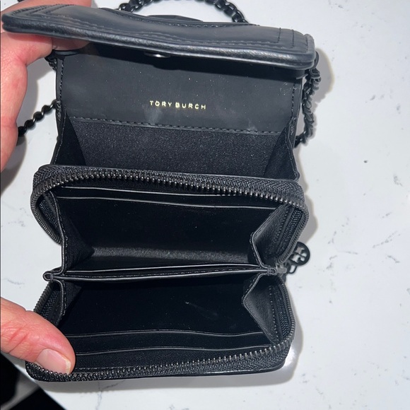 Tory Burch Black Quilted Crossbody Bag - Picture 4 of 4